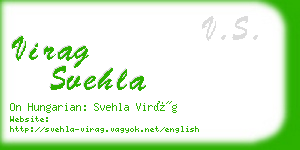 virag svehla business card